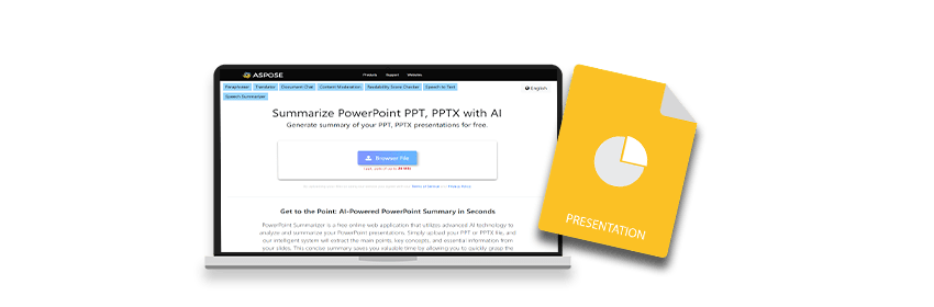 Ai Powerpoint Summarizer To Generate Summaries Of Ppt Pptx - Dark Background Collection - 4K Quality